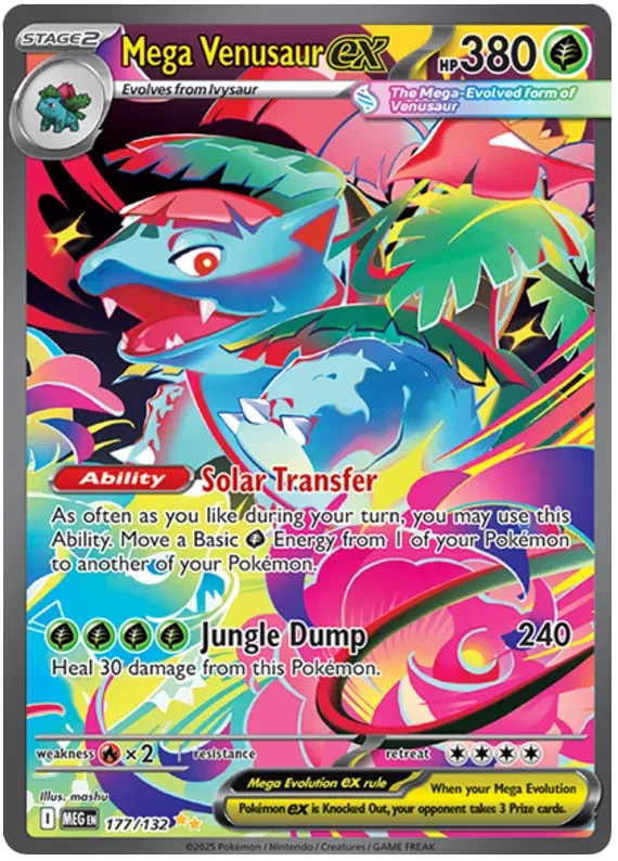 Mega Venusaur ex Mega Evolution Special Illustration Rare 177/132