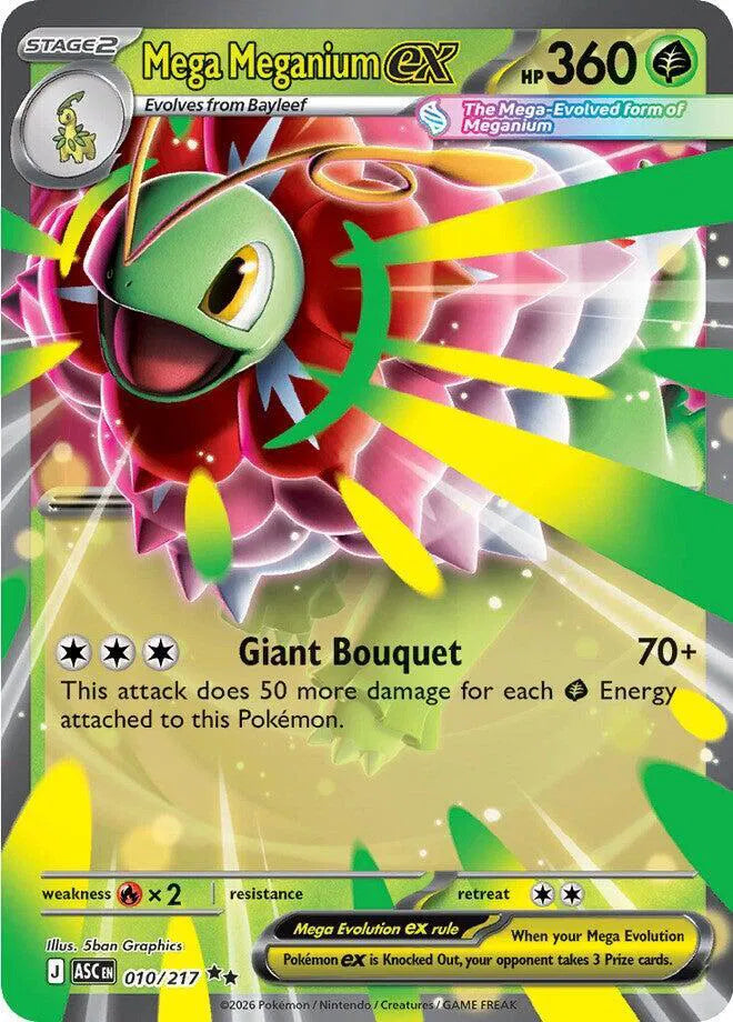 Mega Meganium ex Ascended Heroes Double Rare 010/217
