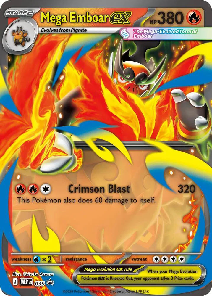 Mega Emboar ex - 035 Mega Evolution Promos Promo 035